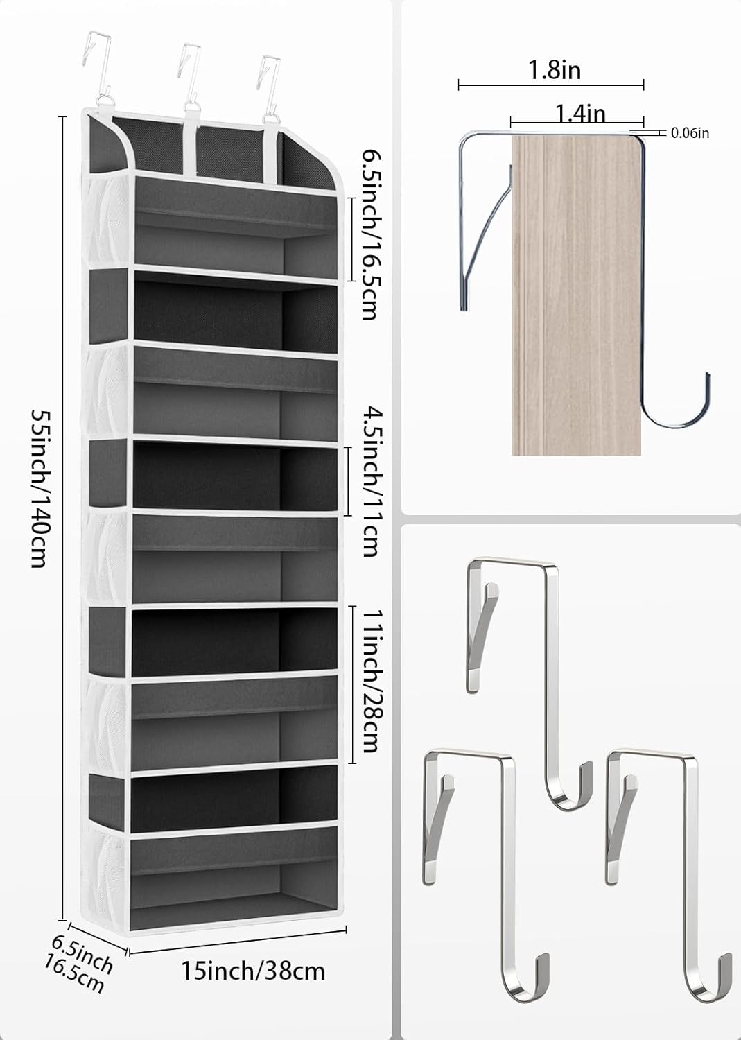 Over The Door Bathroom Organizer
