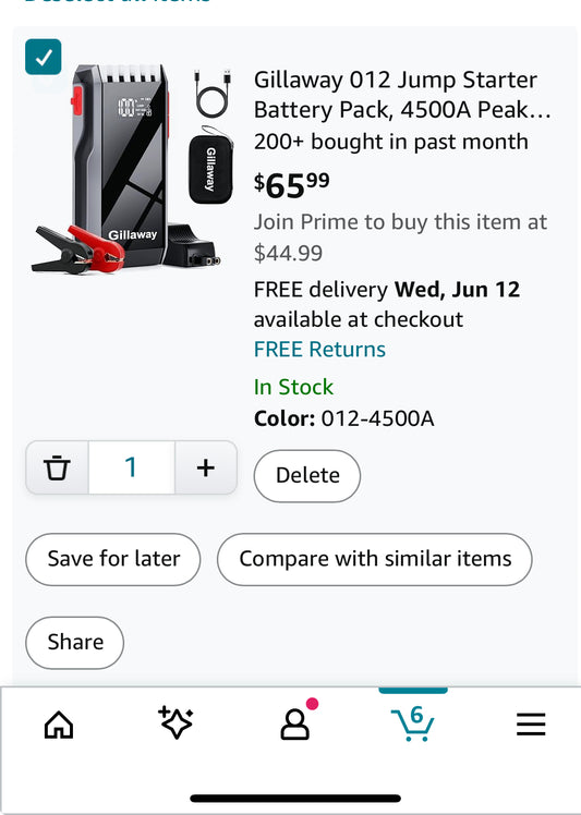 012 Jump Starter Battery Pack