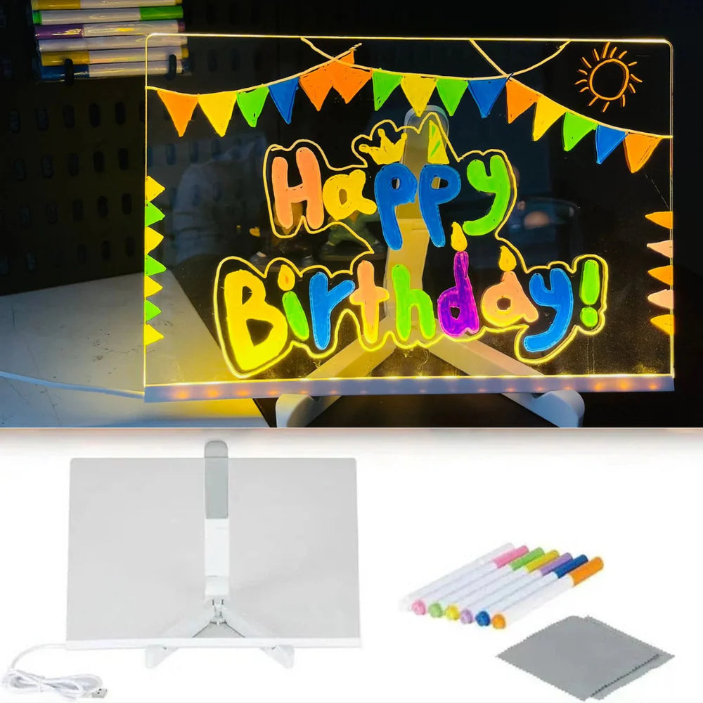 Glow Art Kids Drawing Board