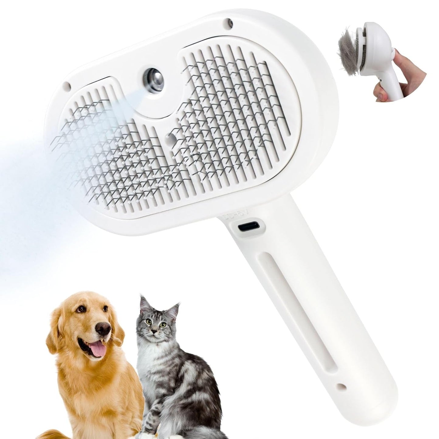 Gentle Mist Massage Grooming Brush
