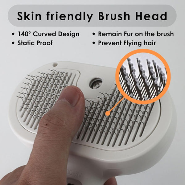 Gentle Mist Massage Grooming Brush