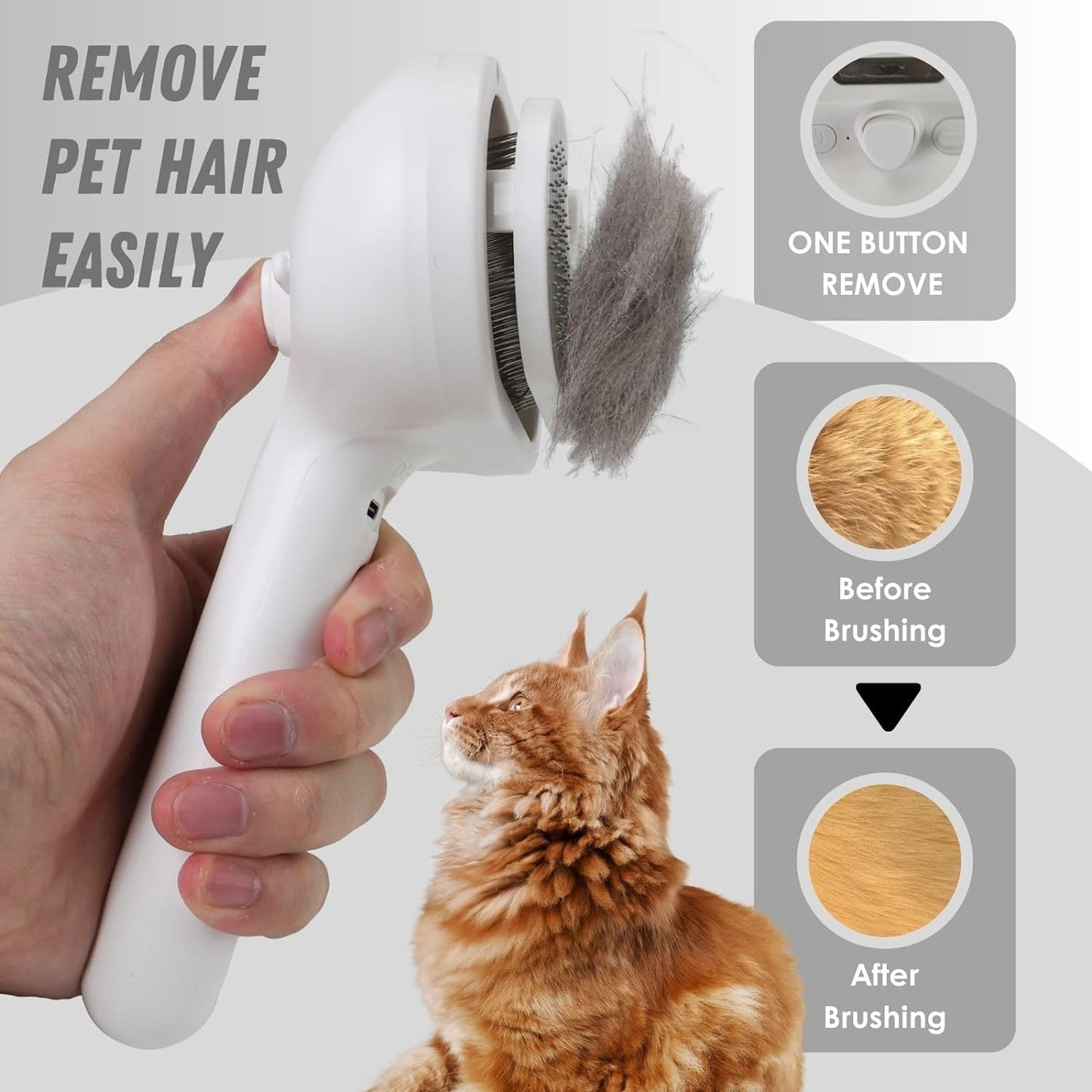 Gentle Mist Massage Grooming Brush